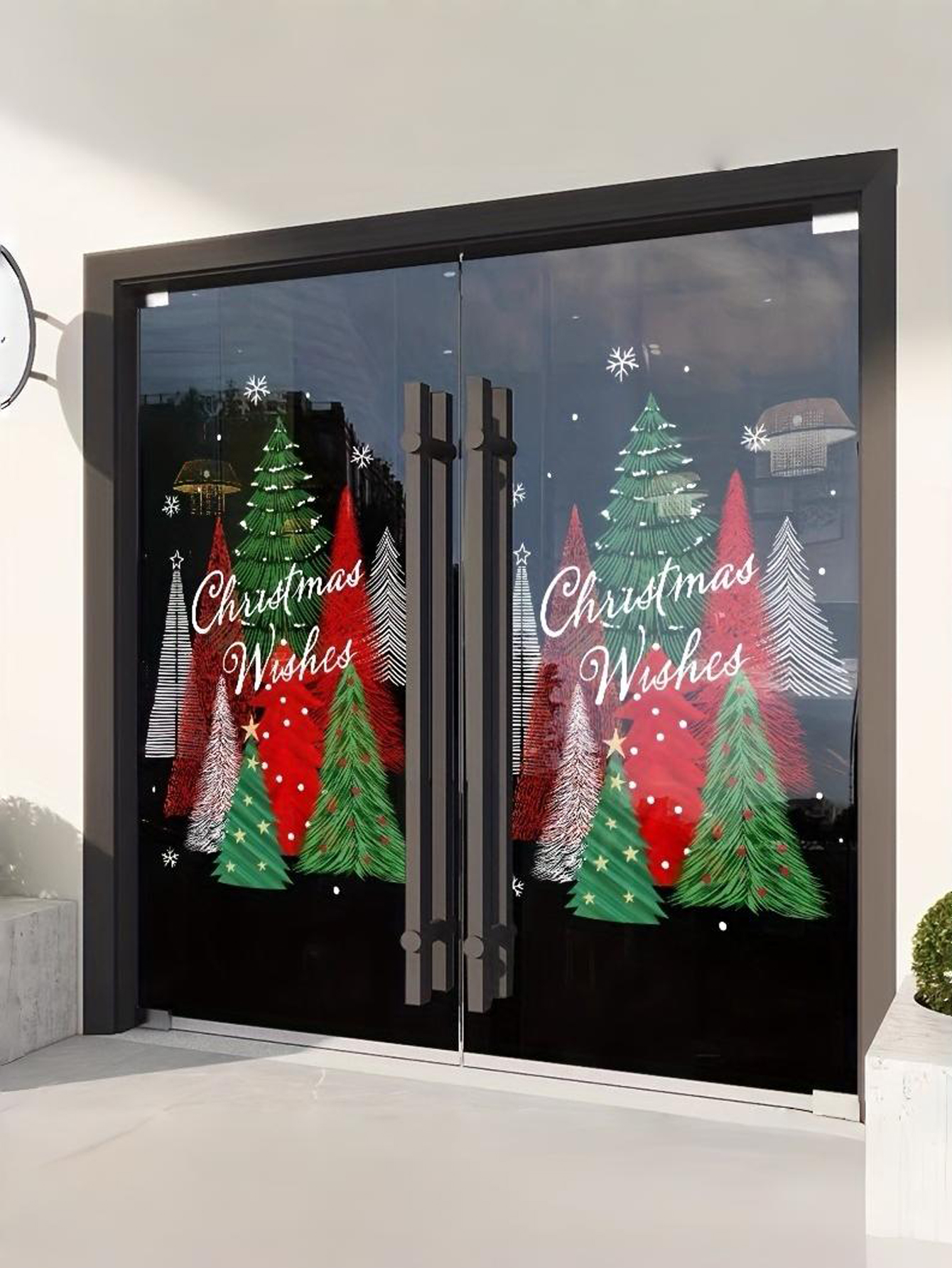 Large Christmas Tree Festival Decorations Stickers